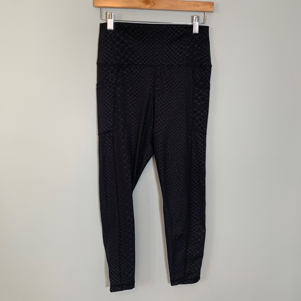 90 Degree By Reflex Black Python Embossed High Wa… - image 1